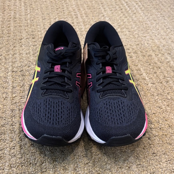 NWT ASICS Women's size 9.5 Black and Pink Running Shoes FlyteFoam Duomax - Picture 9 of 10